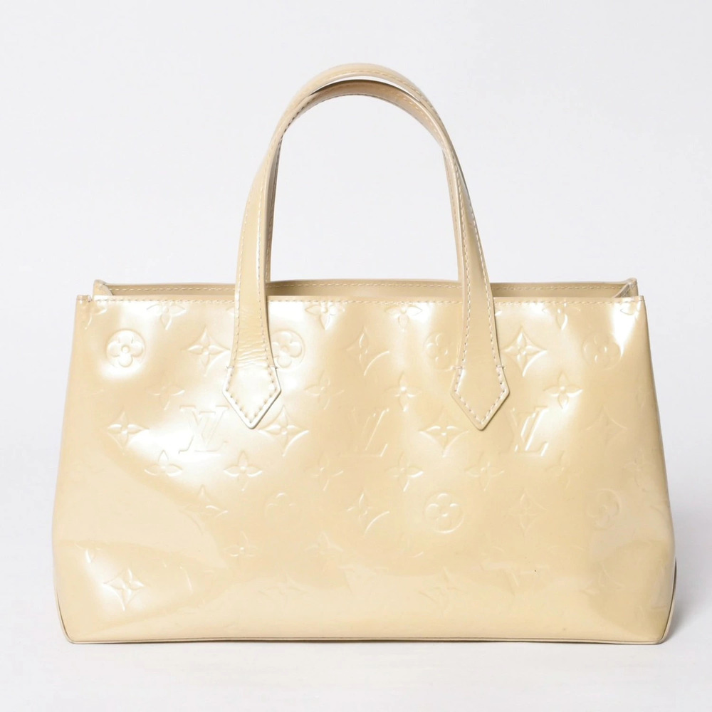 LOUIS VUITTON Wilshire Handbag Monogram Vernis Leather
